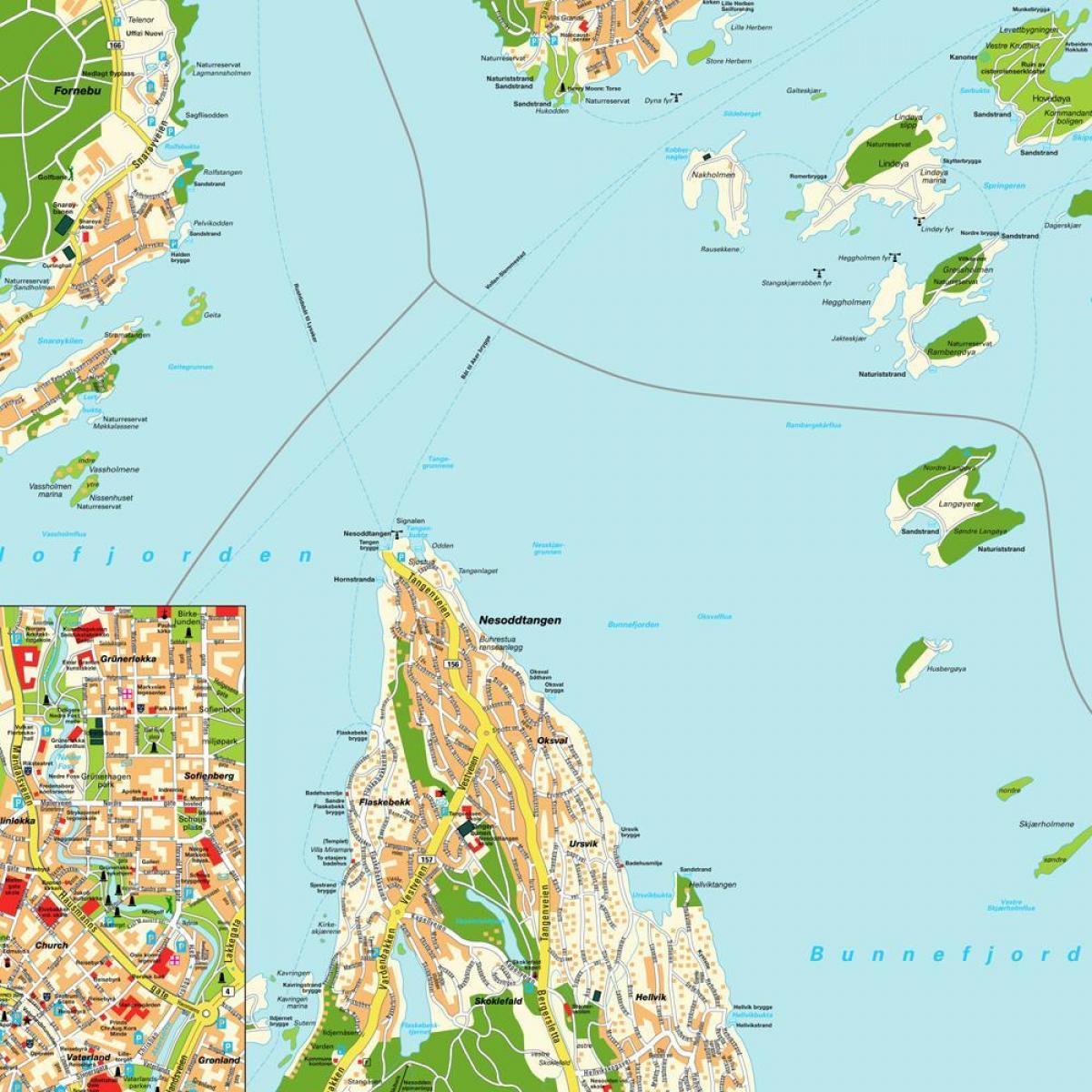 Осло, Норвегия на картата на света