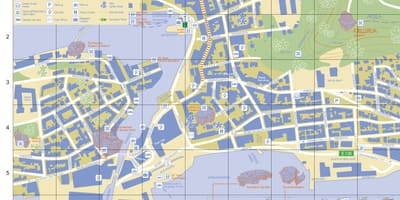 Град ålesund, Норвегия картата
