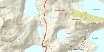 Карта на Норвегия пешеходни маршрути