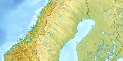 Норвегия в topo картата