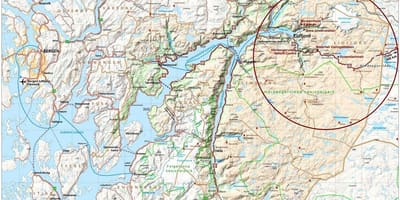 Хардангерфьорд Норвегия картата