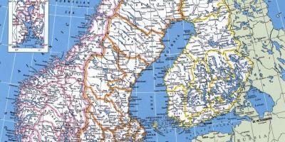 Карта на цялата Норвегия
