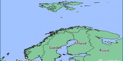 Карта на ставангер, Норвегия